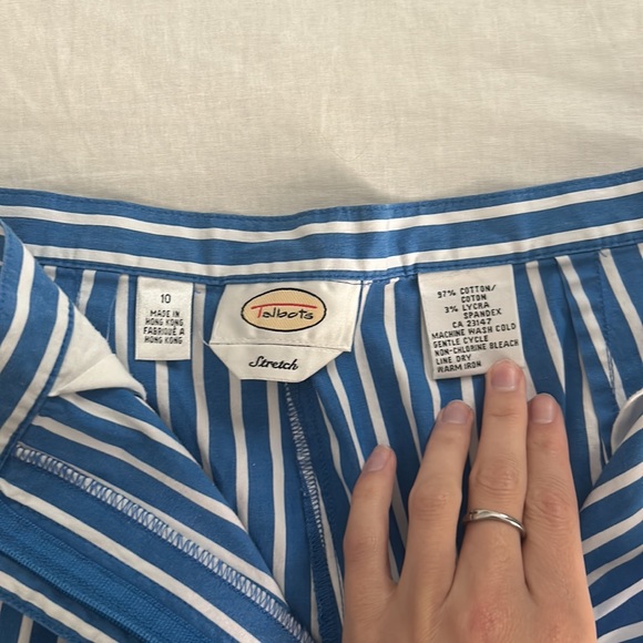 Vintage Talbots striped capris - Picture 3 of 6
